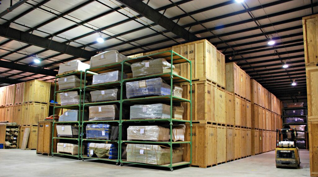 Couple moving with boxes